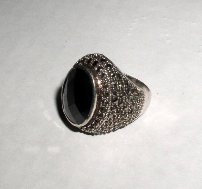 Sterling Marcasite Ring 3