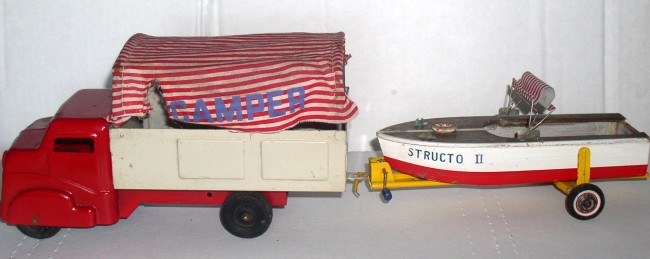 Structo Camper Truck With Boat 1