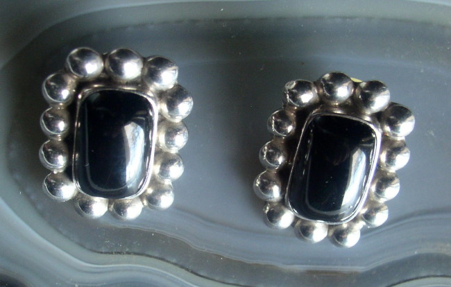 Onyx Sterling Earrings 2
