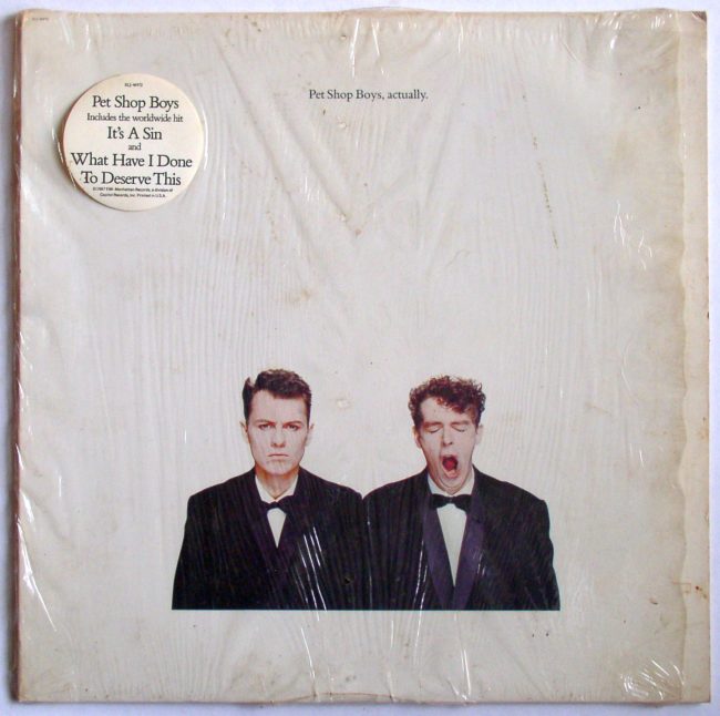 Pet Shop Boys / Actually LP vg 1987