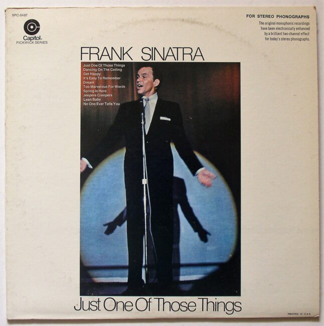 Sinatra, Frank / Just One Of Those Things LP vg+ 1969 Sinatra LP