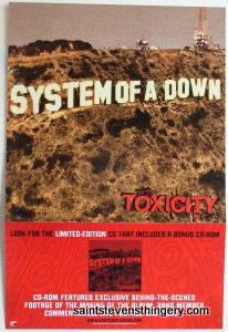 System Of A Down / Toxicity promotional flat American Recordings 1 1/2 size 2001