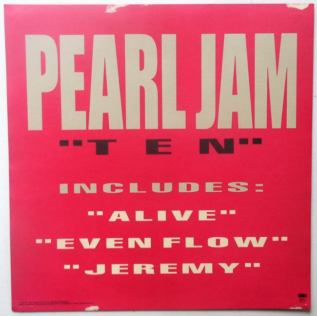 Pearl Jam 10 Flat 2
