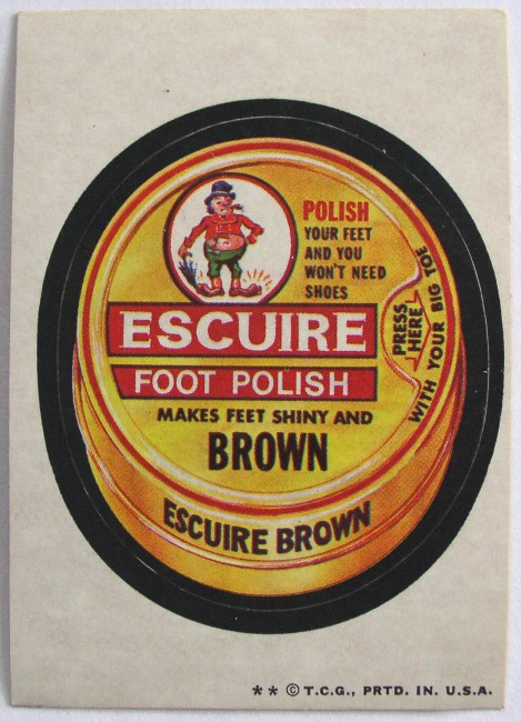 Escuire Foot Polish Sticker