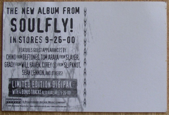 soulfly postcard 2