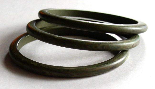 Bakelite Green Bracelets 2