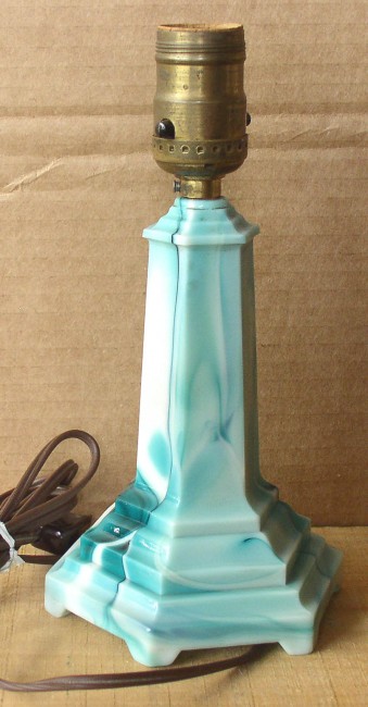 Slag Glass Lamp 1