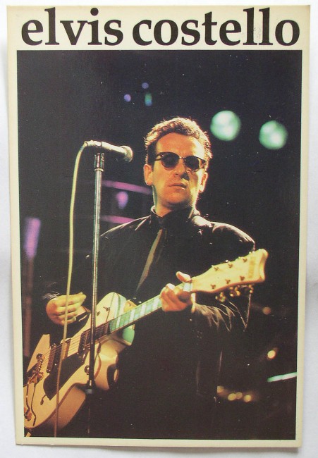 Elvis Costello postcard front