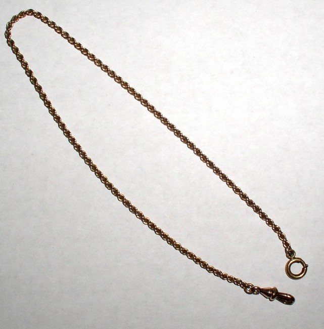 Antique Gold Pocket Watch Chain 1