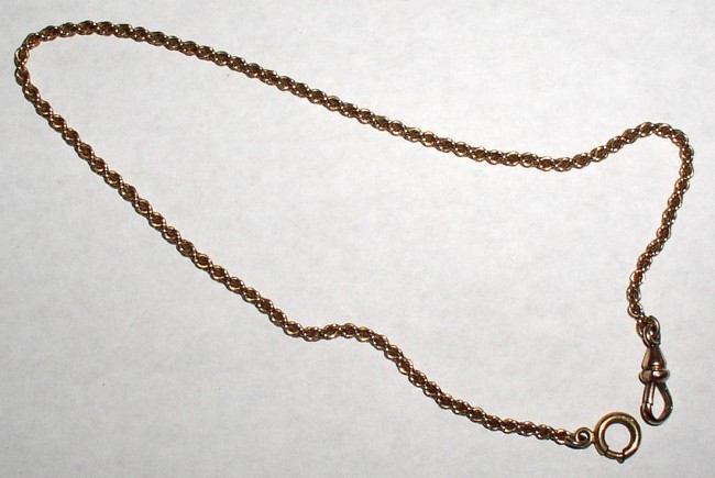 Antique Gold Pocket Watch Chain 2