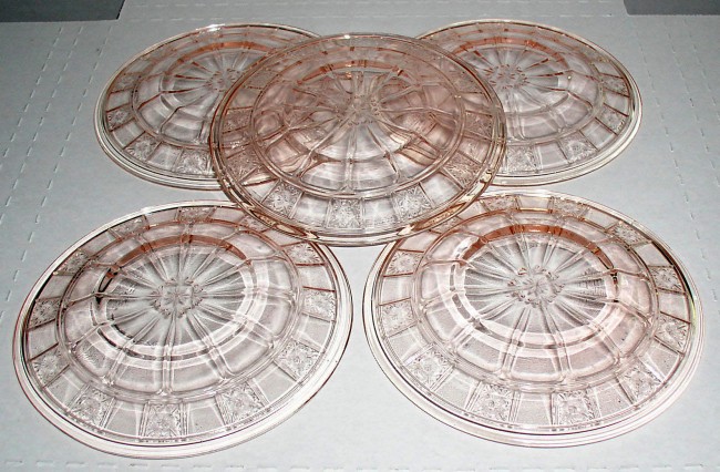 Jeannette Pink Plates 2