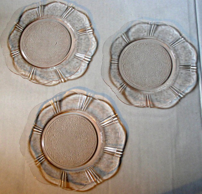 Pink Salad Plates 1