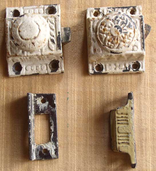 Two Antique Cupboard Or Cabinet Latches Thingery Previews