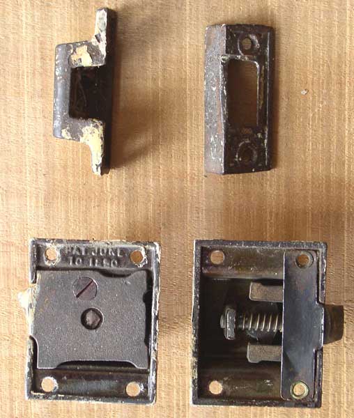 Two Antique Cupboard Or Cabinet Latches Thingery Previews