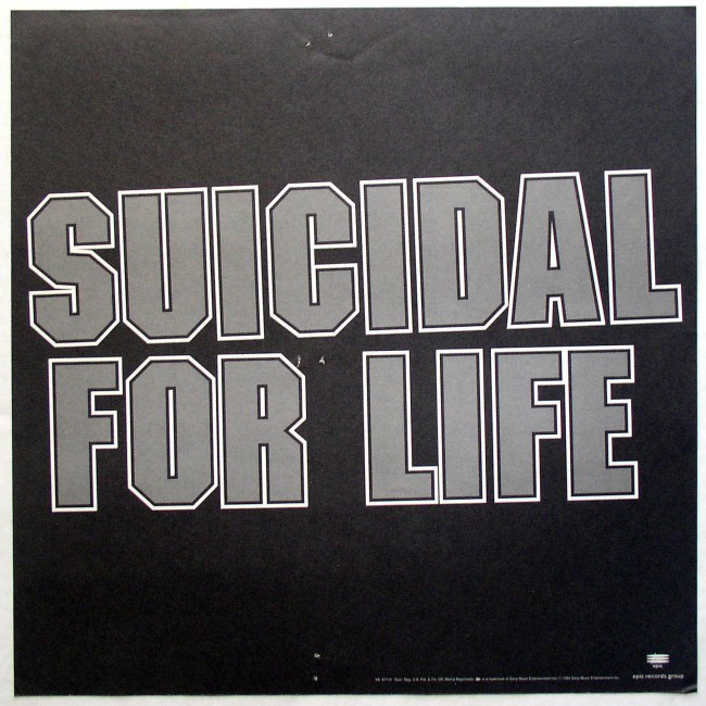 Suicidal Tendencies / Suicidal For Life flat back