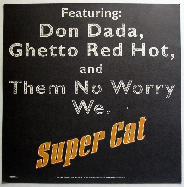 Super Cat / Don Dada flat back