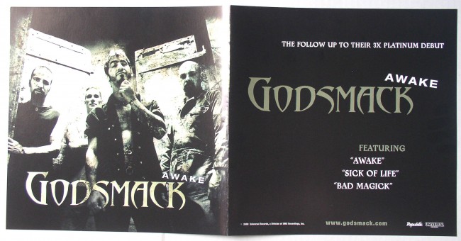 Godsmack Awake flat back