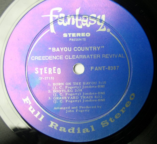 CCR Bayou Country Label Side 1