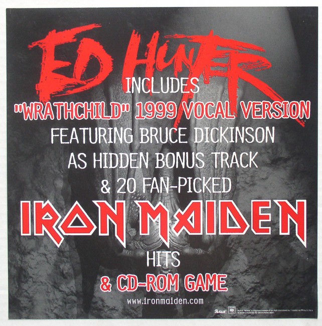 promo flat Iron Maiden Ed Hunter
