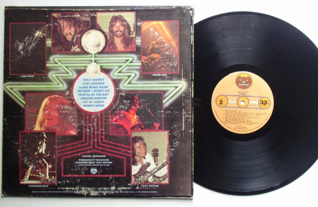 Foghat / Energized LP back