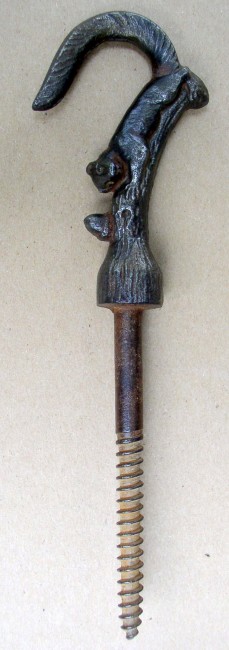 Cast Iron Squirrel Hook 1