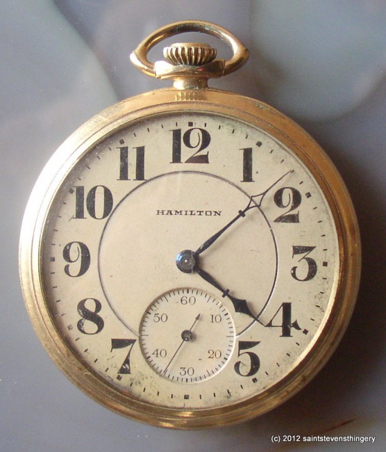 1920 Hamilton 19 Jewels 12 Size 10K Gold Filled Pocket Watch Runs ...