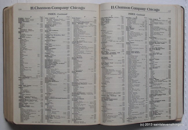 H. Channon Company 1920 Catalog No. 90 9