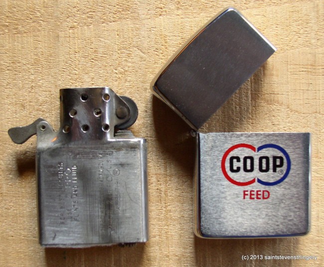 1967 Zippo Lighter Coop Feed Advertising 2