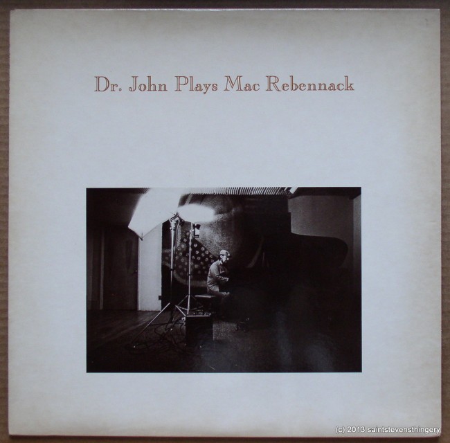 Dr. John Plays Mac Rebennack LP front cover