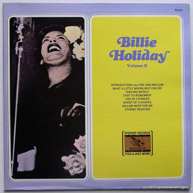 Billie Holiday Volume II cover front