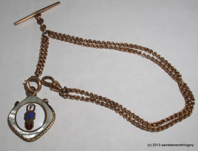 Chain with Odd Fellows fob 1