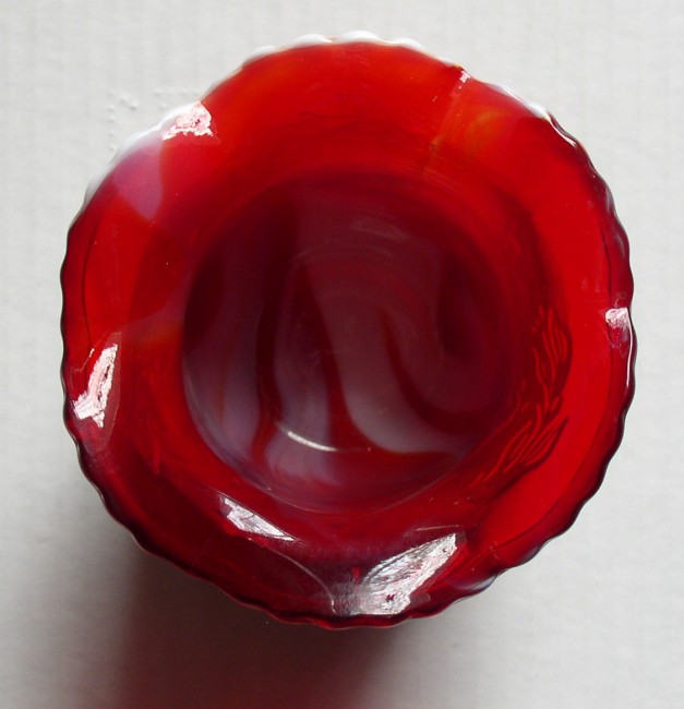 Fenton Slag Glass Sugar Bowl 5