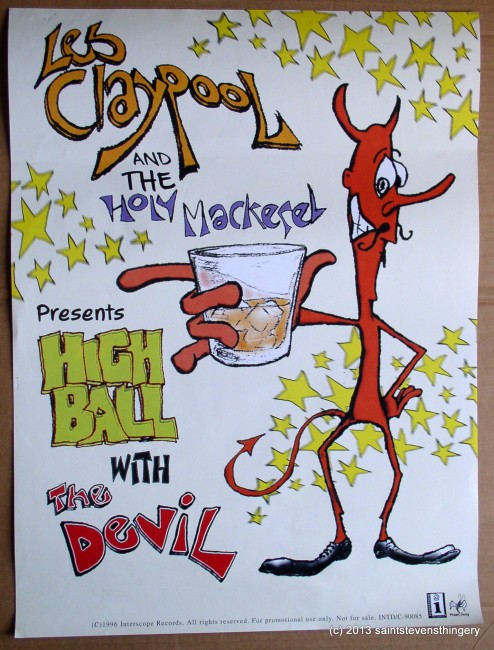 Les Claypool And The Holy Mackerel High Ball With The Devil Poster18 x 24