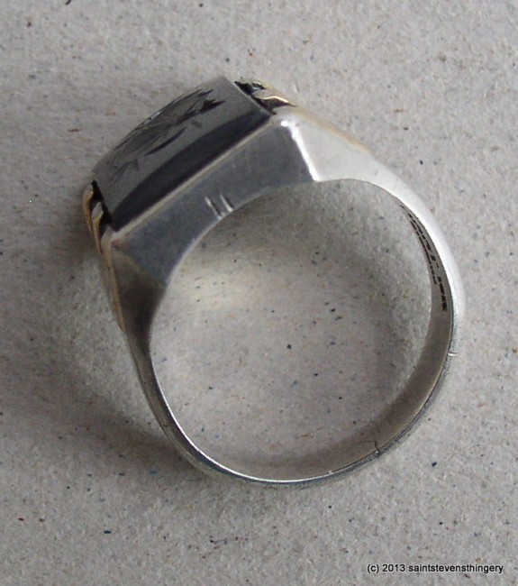 Hematite Intaglio Ring 2