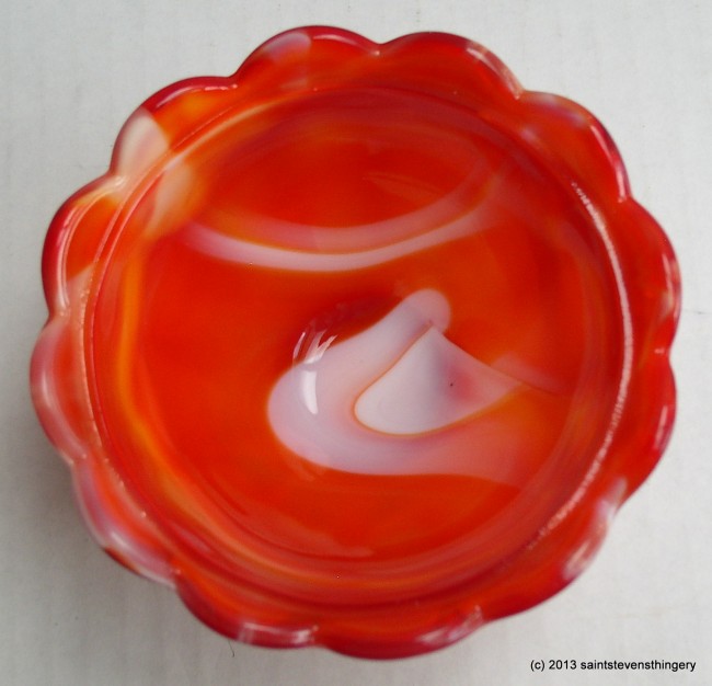 Slag Glass Compote 5