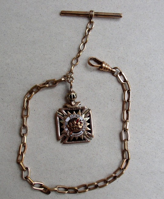 Chain Knights Templar Fob 1