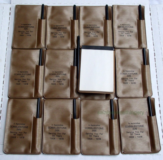 Cobblestone Advertising Pocket Notepads 1978