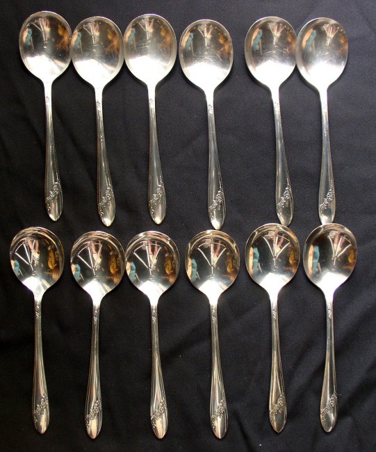 12 Queen Bess Gumbo Spoons