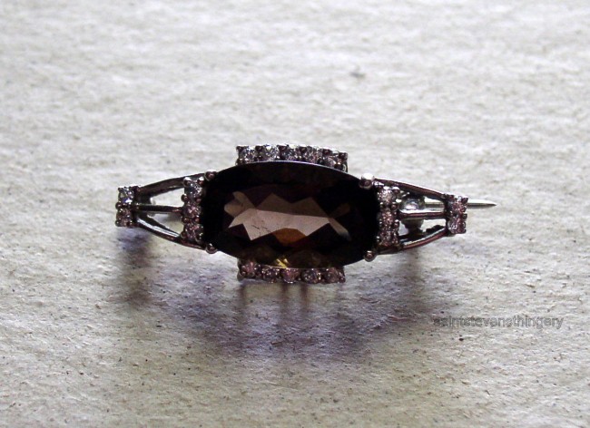 Smoky Topaz Pin 3