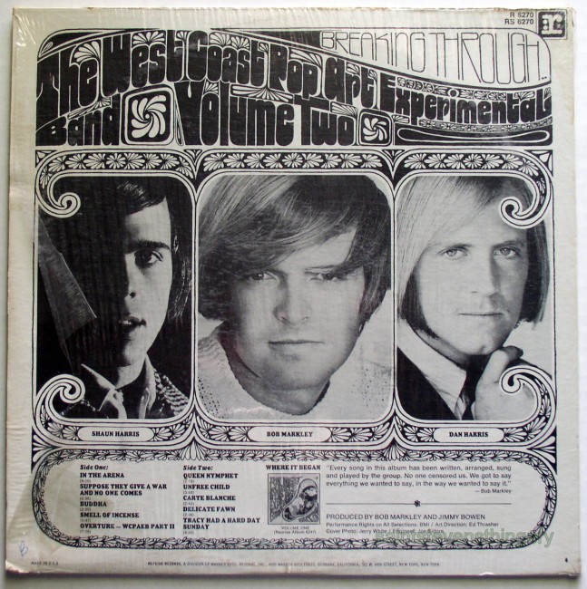 West Coast Pop Art Experimental Band LP Vol 2 2