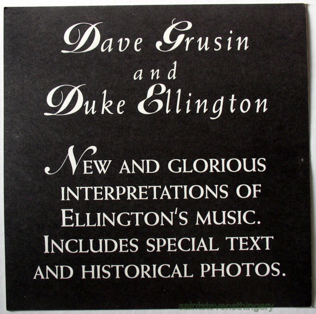 Grusin / Homage To Duke Flat back