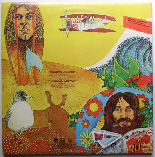 Beach Boys / Endless Summer LP Capitol RCA Record Club 1974 Orange Labels 2