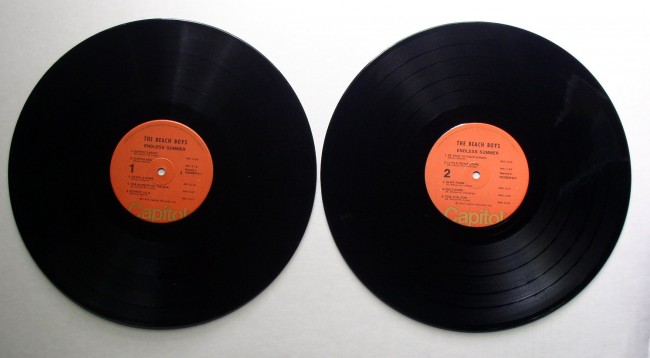 Beach Boys / Endless Summer LP Capitol RCA Record Club 1974 Orange Labels 4