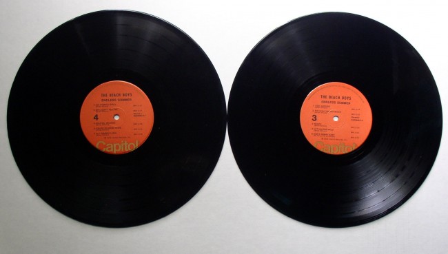 Beach Boys / Endless Summer LP Capitol RCA Record Club 1974 Orange Labels 5