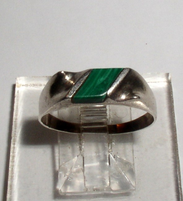 Sterling Malachite Ring 1