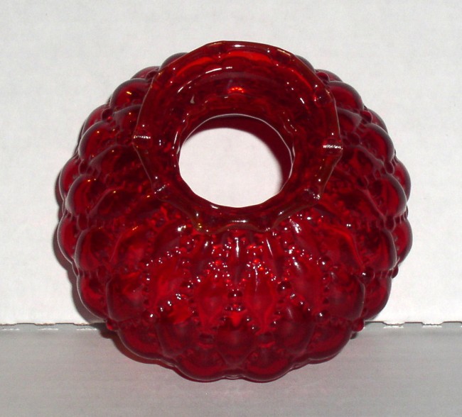 Mini Tea Light Lamp Ruby Red Diamond Quilted Shade 7