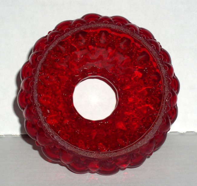 Mini Tea Light Lamp Ruby Red Diamond Quilted Shade 8