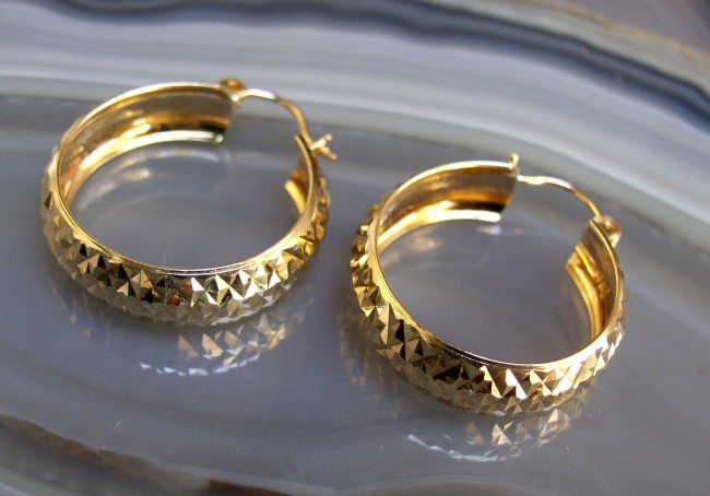 14K Hoop Earrings 1