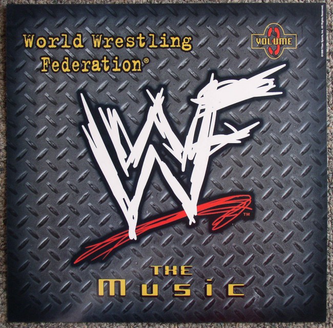WWF World Wrestling Federation: The Music 3 promo flat 1999 back