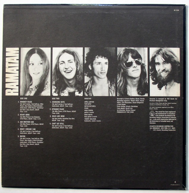 Ramatam / Ramatam LP 1972 2